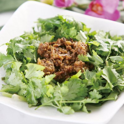 パクチー肉みそ